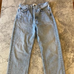 AGOLDE 90s Mid Rise Straight in Snapshot, Size 26